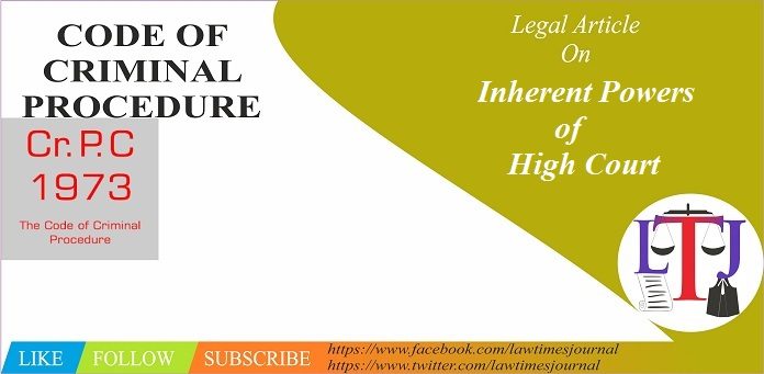 Inherent Powers of High Court