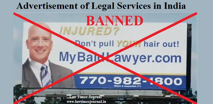 Advertisement of legal service