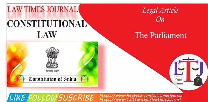 The Parliament in the Constitution of India
