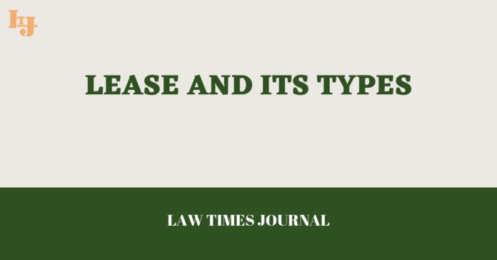 Lease and its types