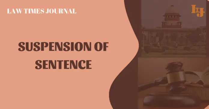 Suspension of sentence