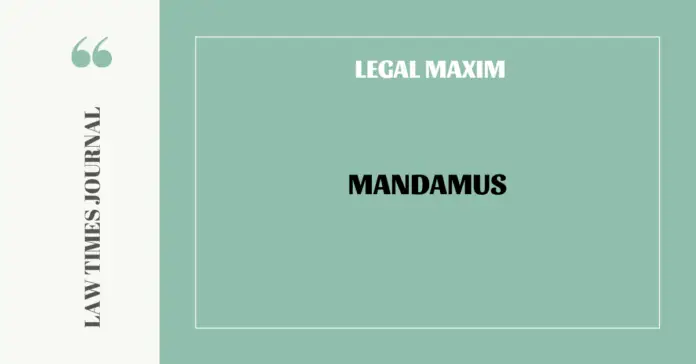 Mandamus