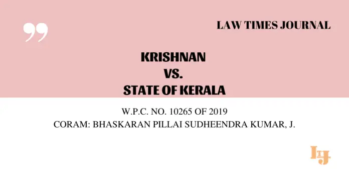 Krishnan vs. State of Kerala