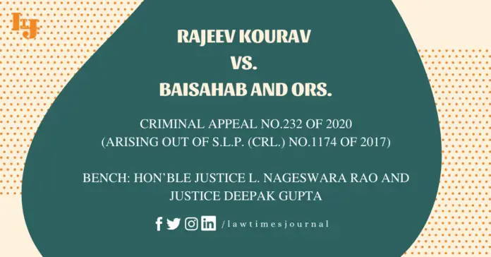 Rajeev Kourav vs. Baisahab and Ors.