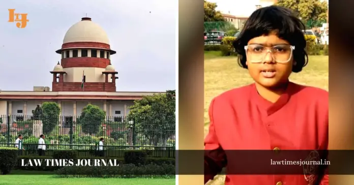 Twelve year old bravery award winner, Zen Gunratan Sadavarte, has moved the Supreme Court seeking directions for preventing involvement of children and infants in protest demonstrations