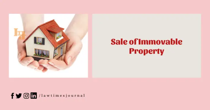Sale of Immovable Property