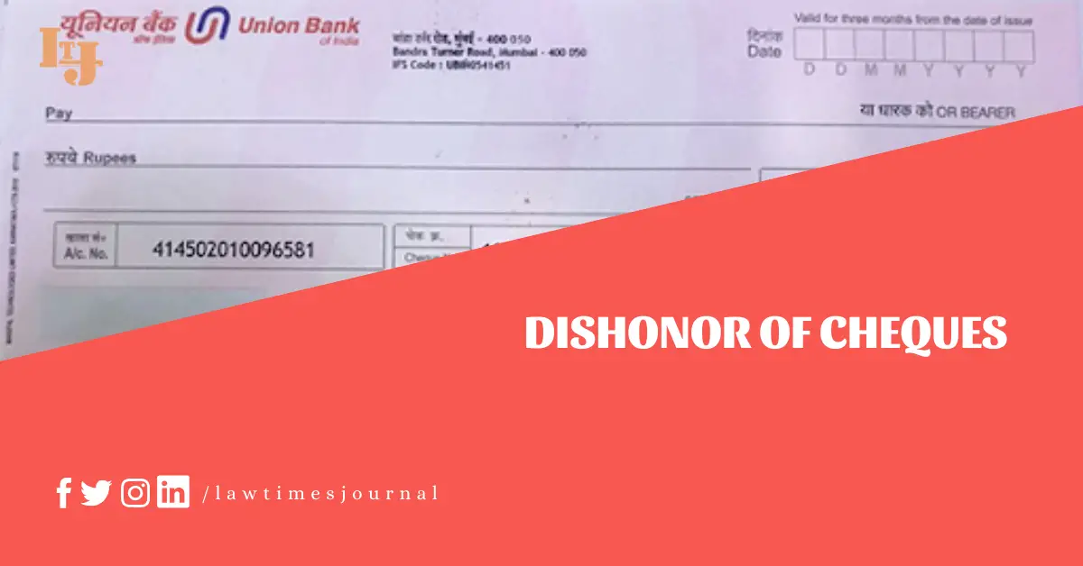Dishonor of Cheques
