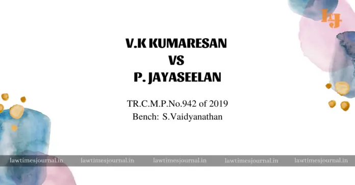 V.K. Kumaresan vs. P. Jayaseelan