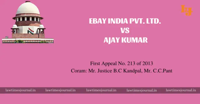 EBAY INDIA PVT. LTD. VS AJAY KUMAR