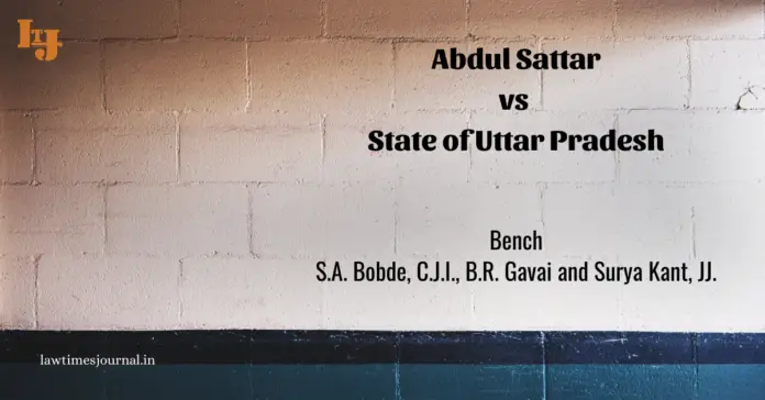 Abdul Sattar vs State of Uttar Pradesh