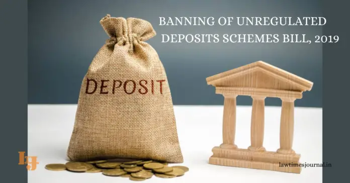 The Banning of Unregulated Deposit Schemes Bill