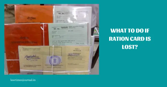 What to do if Ration Card is lost?