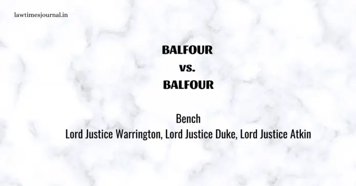 Balfour vs. Balfour
